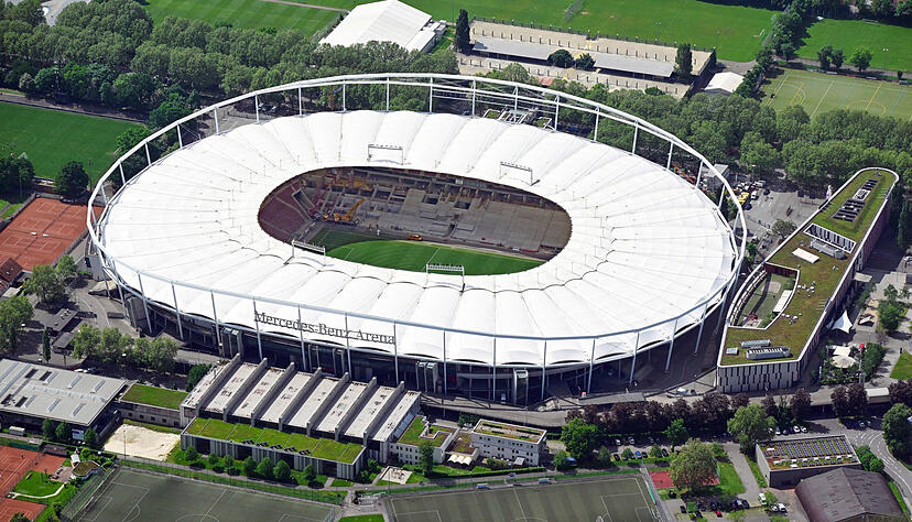 Die MHP Arena in Stuttgart ist ein Spielort der EM 2021. Die MHP Arena in Stuttgart ist ein Spielort der EM 2021.