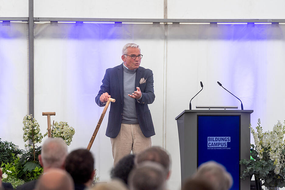 Offizieller Spatenstich für den Bildungscampus West in Heilbronn.