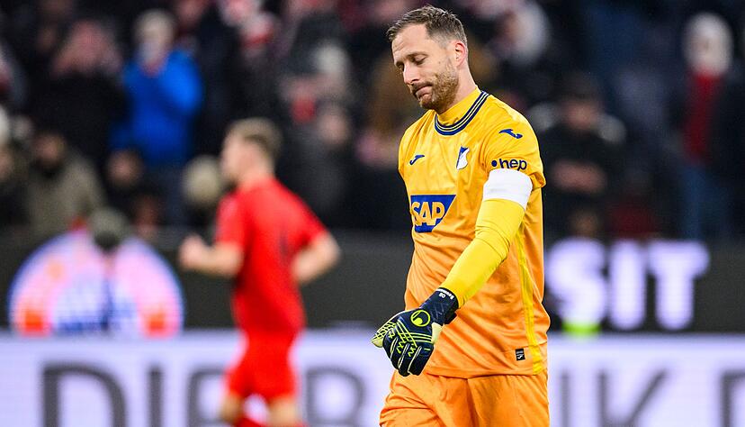 Viel Frust f&uuml;r Hoffenheims Torh&uuml;ter Oliver Baumann.