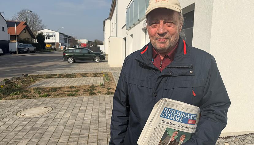 Lothar Stotz trägt seit acht Jahren die Heilbronner Stimme aus. In Hausen beliefert er 120 Haushalte. Lothar Stotz trägt seit acht Jahren die Heilbronner Stimme aus. In Hausen beliefert er 120 Haushalte.