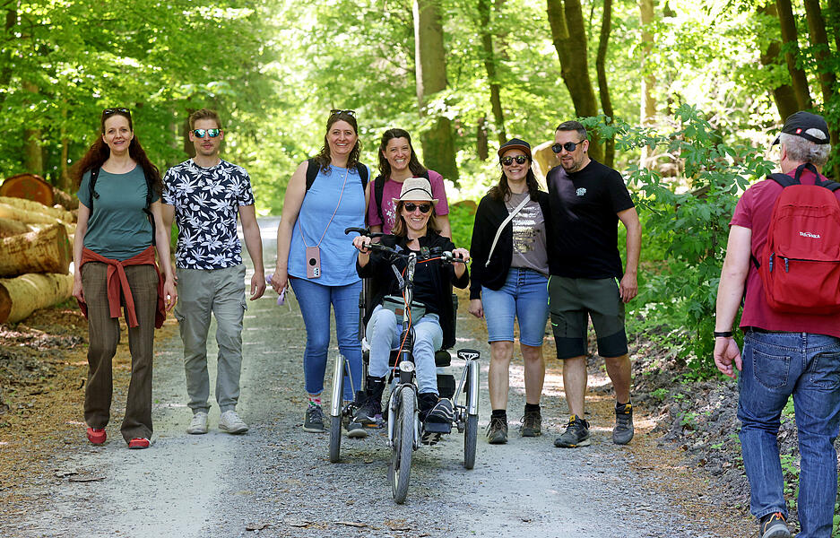 Sonnenschein sorgt f&uuml;r ideale Bedingungen f&uuml;r Wanderungen und Radtouren.