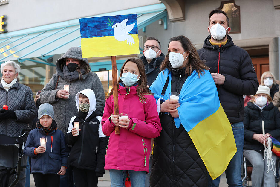 Neckarsulm demonstriert für den Frieden in der Ukraine