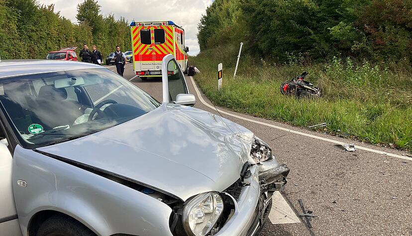 Zwischen Eschenau und Weiler hat es einen Unfall gegeben.