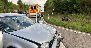 Zwischen Eschenau und Weiler hat es einen Unfall gegeben.