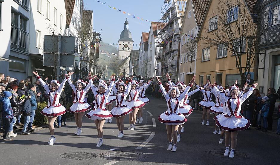 Am Samstag, 8. Februar, zog der Pferdemarkts-Umzug durch Dörzbach.