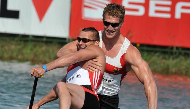 Tomasz Wylenzek (l) und Stefan Holtz haben berechtigte Olympia-Hoffnungen. Foto: Tamas Kovacs