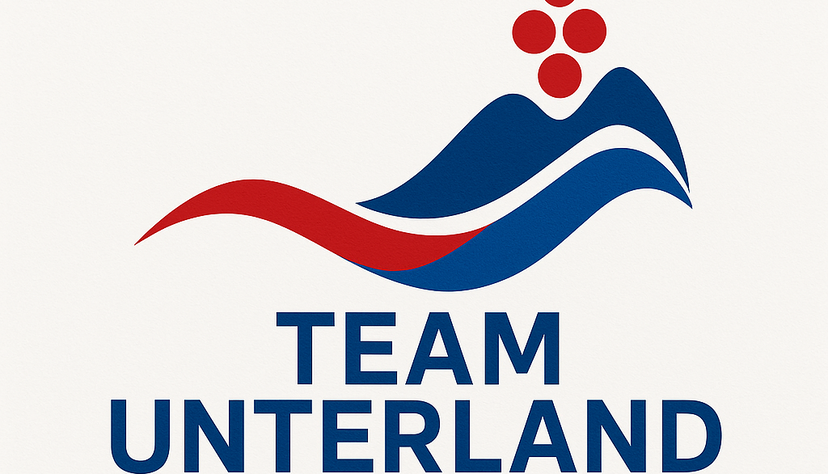 Die Stadtfarben Heilbronns sowie Neckar und Wein als verbindende Elemente der Region kennzeichnen das Logo des Team Unterland. Die Stadtfarben Heilbronns sowie Neckar und Wein als verbindende Elemente der Region kennzeichnen das Logo des Team Unterland.