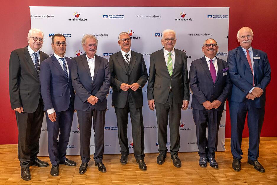 Preisverleihung W&uuml;rttemberger K&ouml;pfe 2024 - Joschka Fischer