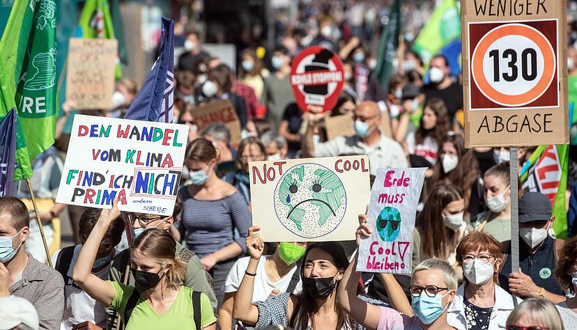 Aktivisten in Heilbronn beim weltweiten Klimastreiktag. Bietet die Großstadt bessere Voraussetzungen für den Klima-und Umweltschutz? Foto: Archiv
