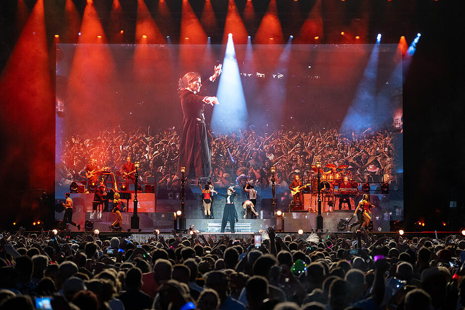 20 Jahre Heimspiel – unter diesem Titel gibt Schlager-Legende Andrea Berg am Freitag und Samstag Open-Air-Konzerte in der Wir-machen-Druck-Arena in Aspach.