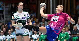 Zurück und im Vollbesitz ihrer Kräfte hatte Kreisläuferin Kim Hinkelmann in Angriff und Abwehr am Samstagabend gegen Frisch Auf Göppingen einen gewichtigen Anteil am sechsten Neckarsulmer Pflichtspielsieg der laufenden Saison.