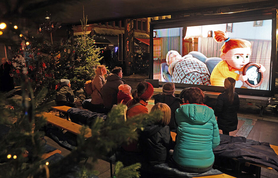 In diesem Jahr eine Neuheit: Zum ersten Mal gibt es auf dem Heilbronner Weihnachtsmarkt ein Winterkino.