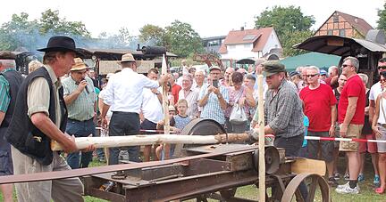 Der Holzmarkt hat in Ilsfeld eine Jahrhunderte alte Tradition. Zuletzt fand er 2019 statt. Die Pandemie sorgte für eine dreijährige Zwangspause.
Foto: Archiv/Pfäffle
