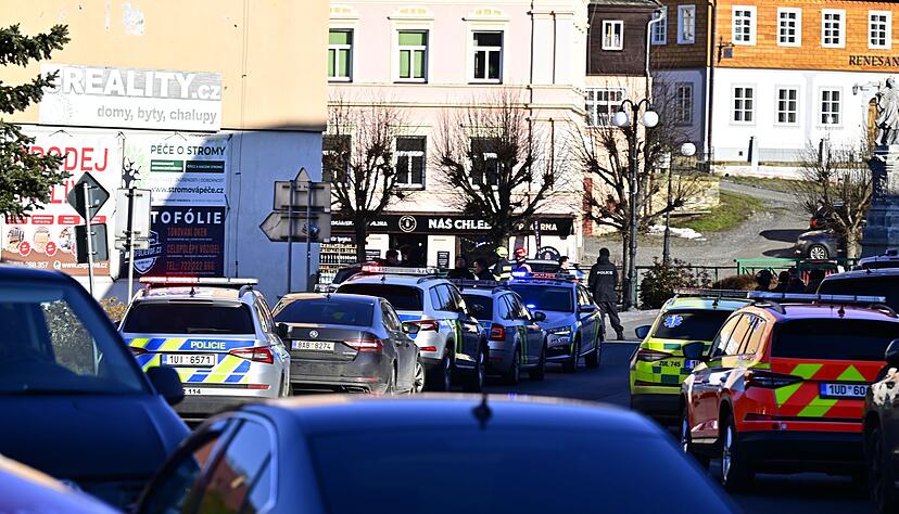 In einem Rathaus in Tschechien sind Sch&uuml;sse gefallen.