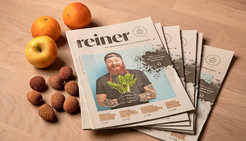 Die bereits fünfte Ausgabe von Reiner gibt es jetzt digital und gedruckt zum Lesen.
Foto: Andreas Veigel Die bereits fünfte Ausgabe von Reiner gibt es jetzt digital und gedruckt zum Lesen.
Foto: Andreas Veigel