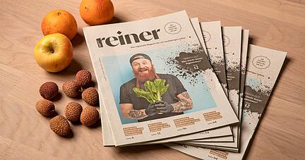Die bereits fünfte Ausgabe von Reiner gibt es jetzt digital und gedruckt zum Lesen.
 Foto: Andreas Veigel