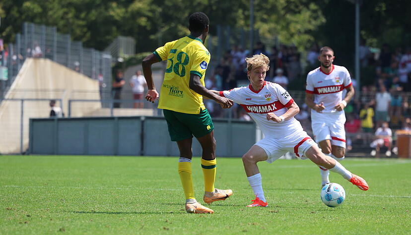 VfB Stuttgart vs. Fortuna Sittard, Frankenstadion Heilbronn. VfB Stuttgart vs. Fortuna Sittard, Frankenstadion Heilbronn.