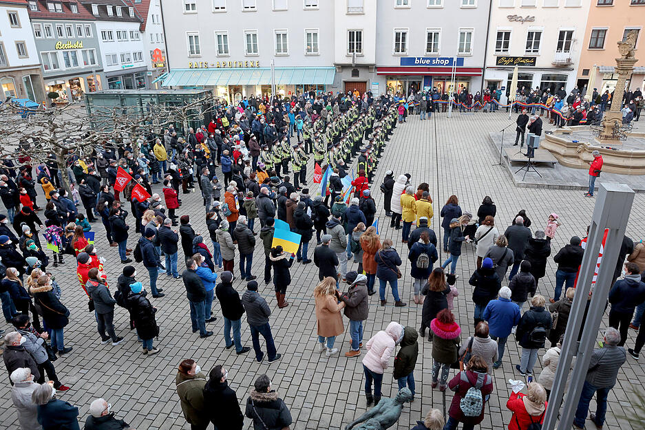 Neckarsulm demonstriert für den Frieden in der Ukraine