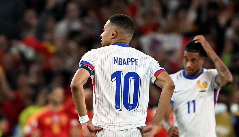 Mehr als einer der beiden Ehrentreffer war Kylian Mbappé nicht vergönnt. Mehr als einer der beiden Ehrentreffer war Kylian Mbappé nicht vergönnt.