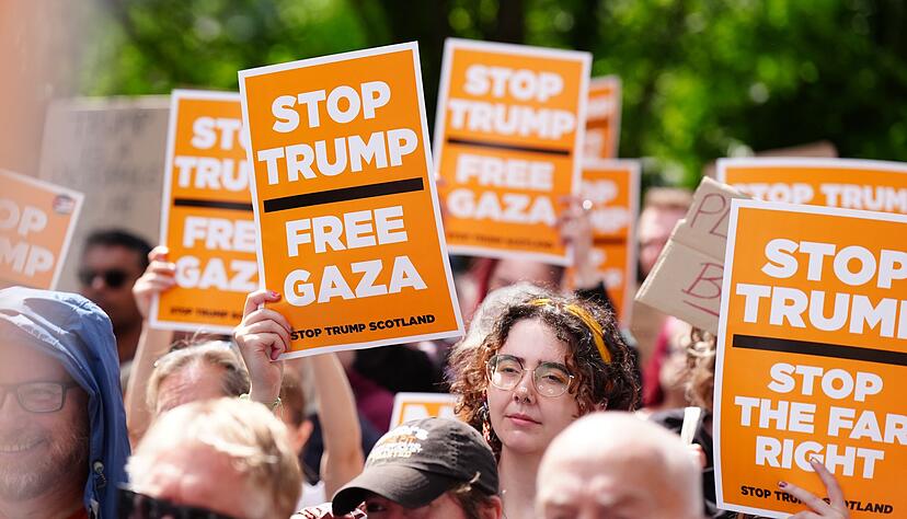 Protestiert wurde vor allem in Aberdeen und Edinburgh Protestiert wurde vor allem in Aberdeen und Edinburgh
