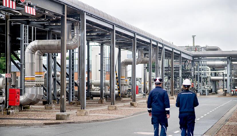 Der Gasspeicher Rehden in Niedersachsen - auch diese Anlage ist derzeit nicht allzu voll. (Archivbild)