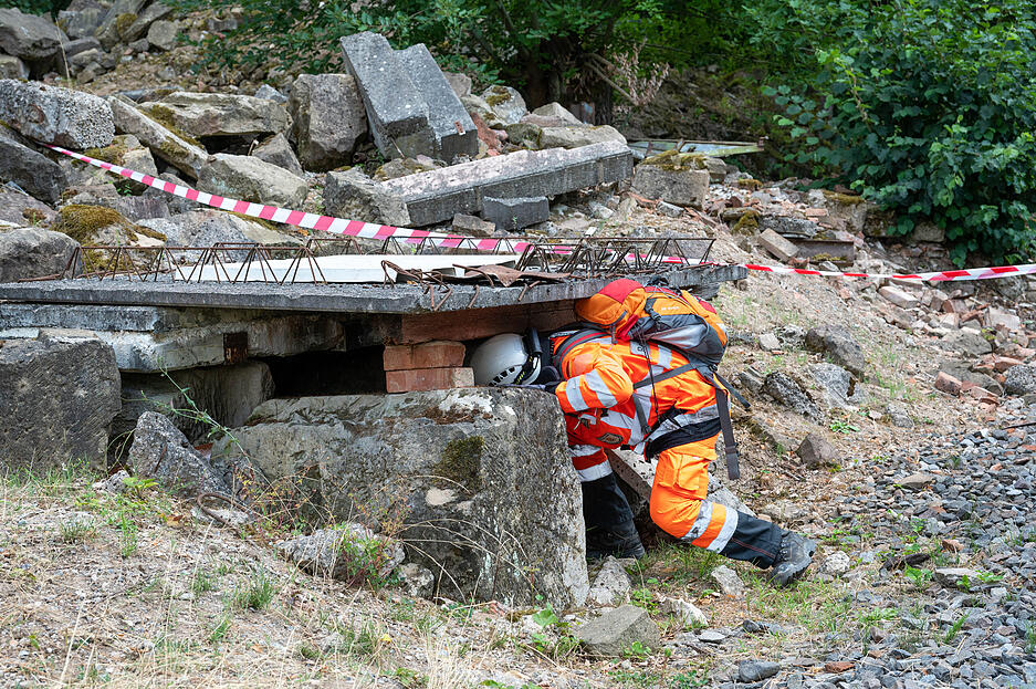 Rettungshundestaffel Unterland Übung