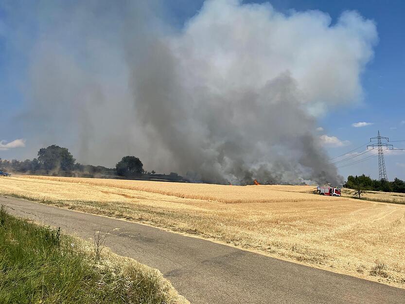 Flächenbrand bei Heilbronn