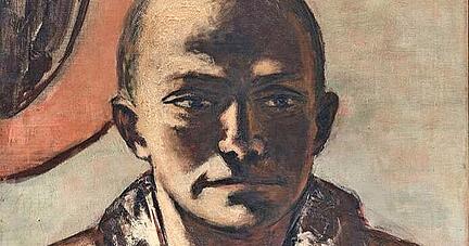 Max Beckmann: Selbstbildnis gelb-rosa, 1943, 94,5 x 56 Zentimeter.
Foto: Würth
