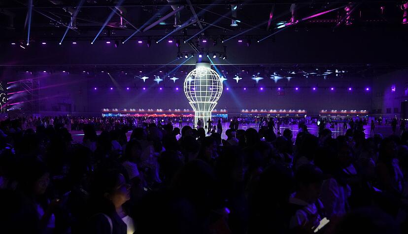 Die Erkennungsfarbe der K-Pop-Band: Lila. (Archiv)