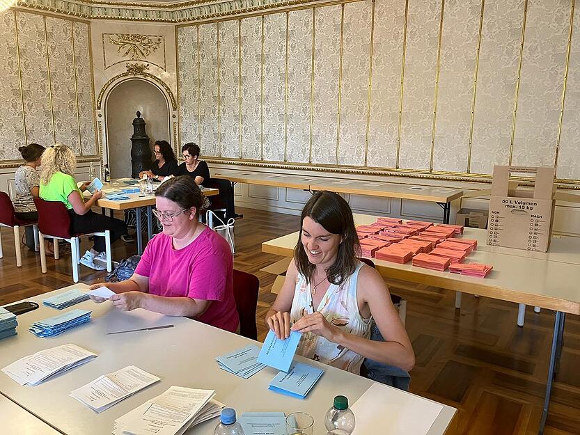 Nach der Schließung der Wahllokale hat in Öhringen die Auszählung begonnen.