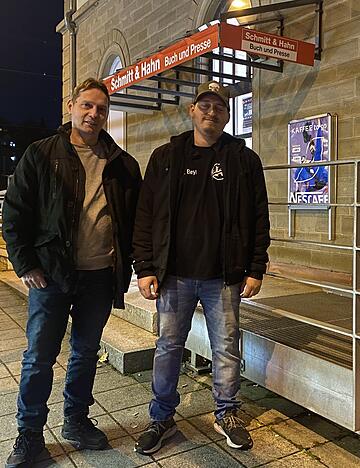 Im Februar eröffnen Werner (links) und Daniel Beyl am Bad Rappenauer Bahnhof ihren zweiten Kiosk in der Region.