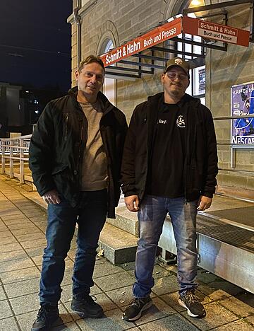 Im Februar eröffnen Werner (links) und Daniel Beyl am Bad Rappenauer Bahnhof ihren zweiten Kiosk in der Region.