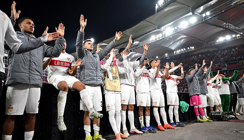 Die Fans munterten die VfB-Truppe nach der Hinspiel-Niederlage gegen Porto auf.