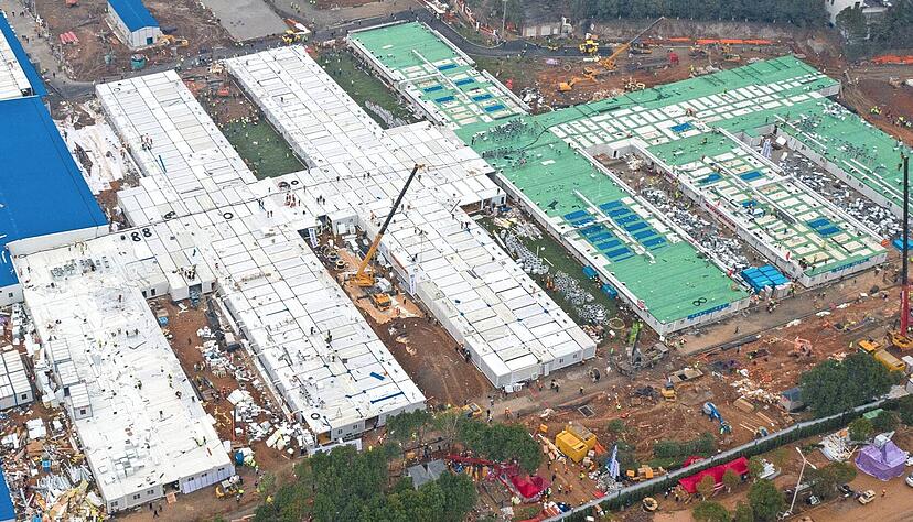 In weniger als zwei Wochen wurde das Notkrankenhaus in Wuhan erbaut. Zum Einsatz kamen dabei auch Ventilatoren der Hohenloher Firma Ziehl-Abegg.
Foto: dpa