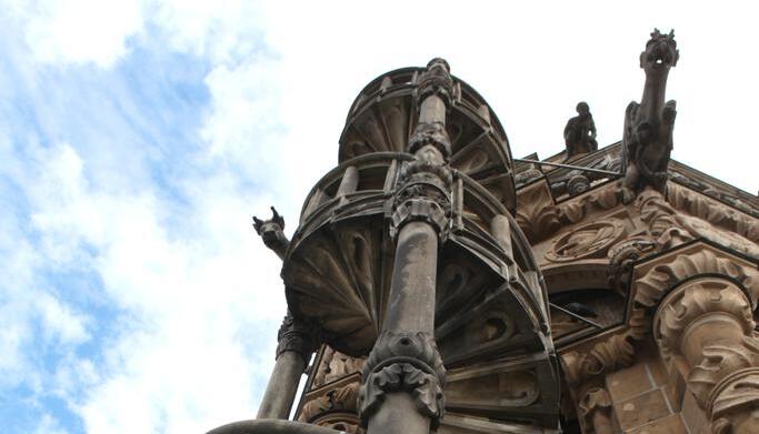 Die jungen Leute waren zunächst über die Wendeltreppe wie erlaubt bis zur zweiten Plattform des Kiliansturmes gelangt und dann in den gesperrten Bereich vorgedrungen. Foto: Archiv/Seidel Die jungen Leute waren zunächst über die Wendeltreppe wie erlaubt bis zur zweiten Plattform des Kiliansturmes gelangt und dann in den gesperrten Bereich vorgedrungen. Foto: Archiv/Seidel