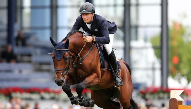 Patrick St&uuml;hlmeyer gilt als eines der gr&ouml;&szlig;ten deutschen Springsport-Talente. Foto: Rolf Vennenbernd