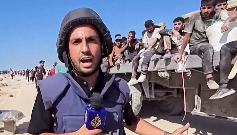 Der Korrespondent des arabischen Senders Al-Dschasira, Anas al-Scharif, wurde zusammen mit anderen Journalisten get&ouml;tet. (Archivbild)