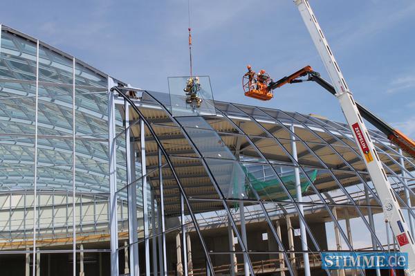 Bauarbeiten B&auml;derpark Sinsheim