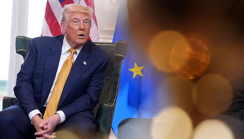 Trump sei ein «harter, aber fairer Verhandler», sagte von der Leyen. Trump sei ein «harter, aber fairer Verhandler», sagte von der Leyen.