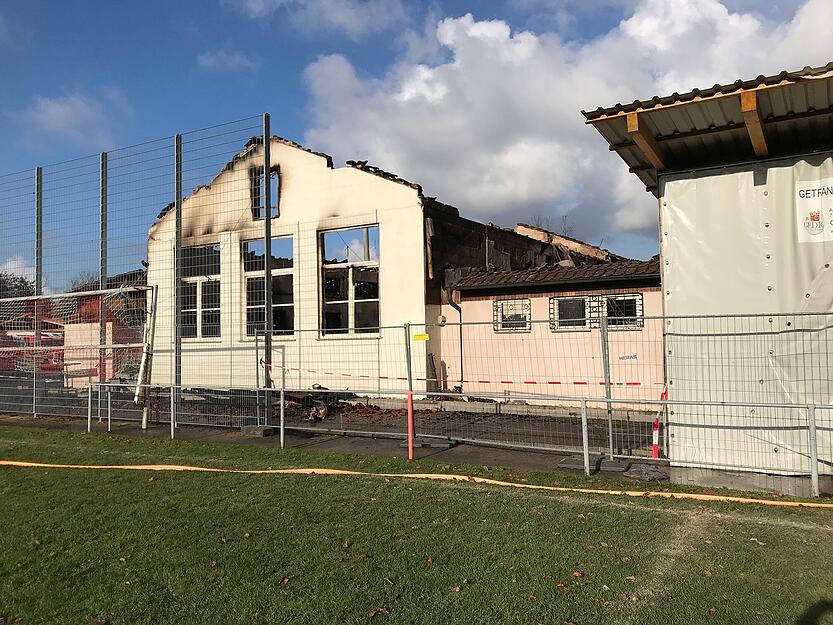 Brand im Sportheim Gundelsheim-Tiefenbach