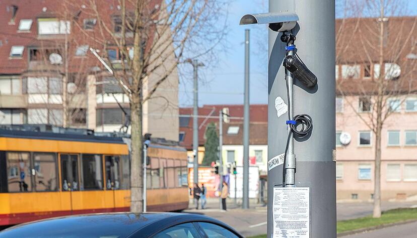 Auch an der Allee wurde eine Verkehrsz&auml;hlung durchgef&uuml;hrt.
Foto Andreas Veigel