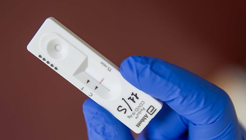 Stein des Anstoßes: Ein Corona-Testkit.
 Foto: dpa