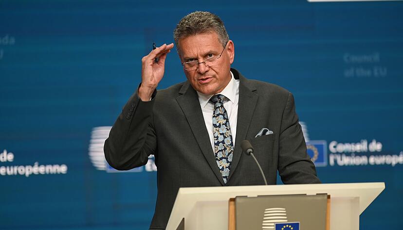 Stellte die gemeinsame US-EU-Erkl&auml;rung in Br&uuml;ssel vor: EU-Handelskommissar Maros Sefcovic. (Archivbild)