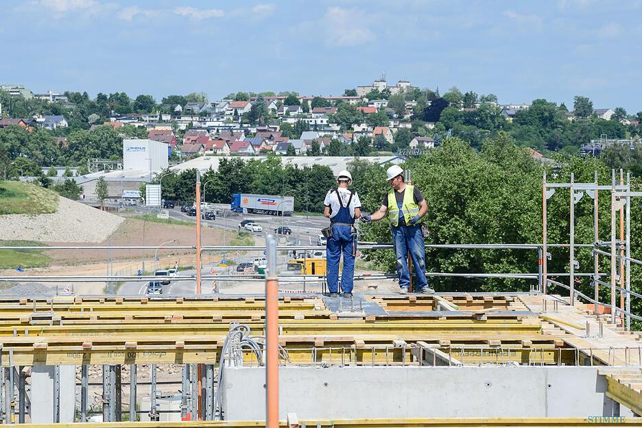 Baufortschritt auf Buga-Gelände Baufortschritt auf Buga-Gelände