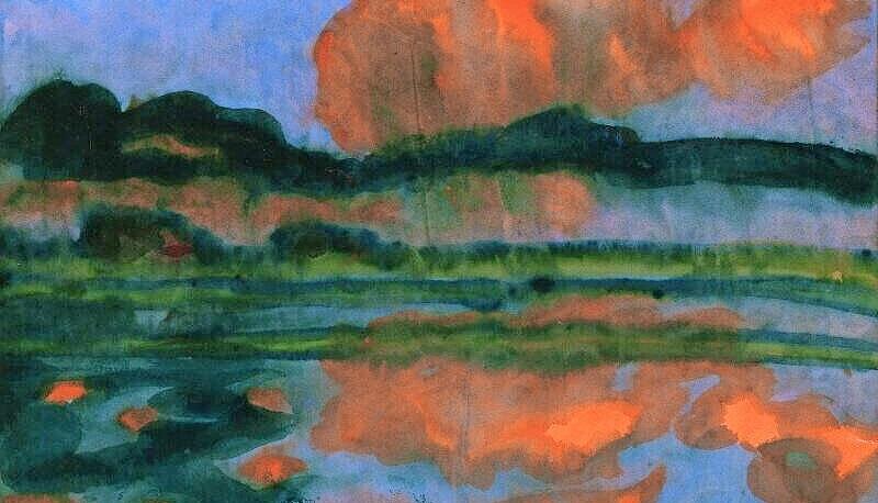 Der Grundstock der Sammlung Würth: Emil Nolde, "Wolkenspiegelung in der Marsch", 1935 Der Grundstock der Sammlung Würth: Emil Nolde, "Wolkenspiegelung in der Marsch", 1935