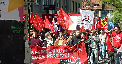Die Innenstadt wurde zum Schauplatz einer gro&szlig;en Demonstration mit politischer Botschaft.