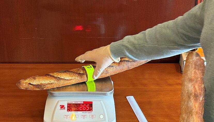 Für den Baguette-Wettbewerb werden die Brote kritisch begutachtet. Für den Baguette-Wettbewerb werden die Brote kritisch begutachtet.