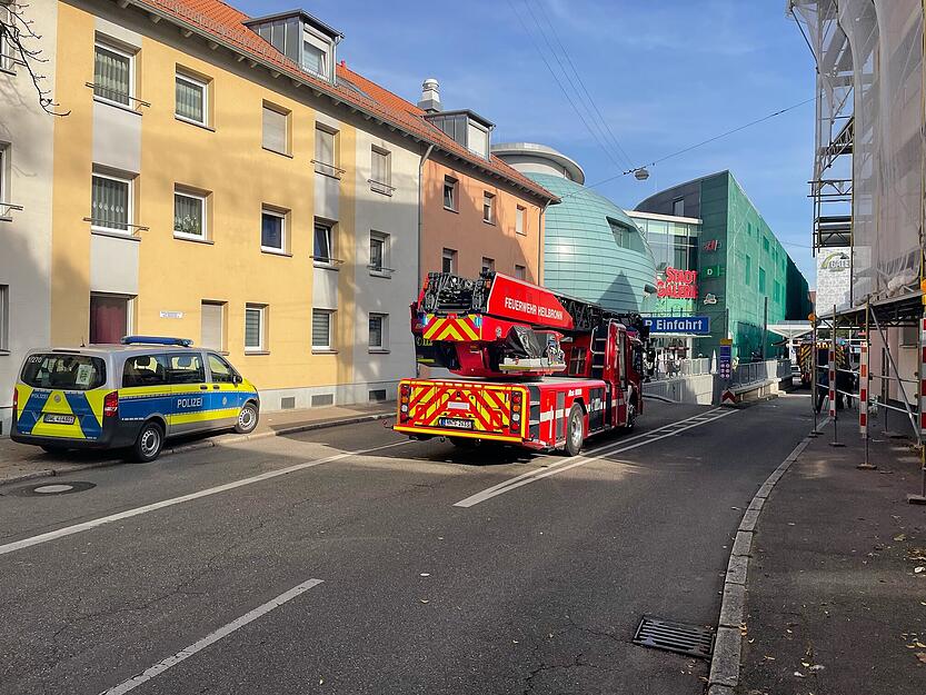 Feuerwehreinsatz in der Stadtgalerie