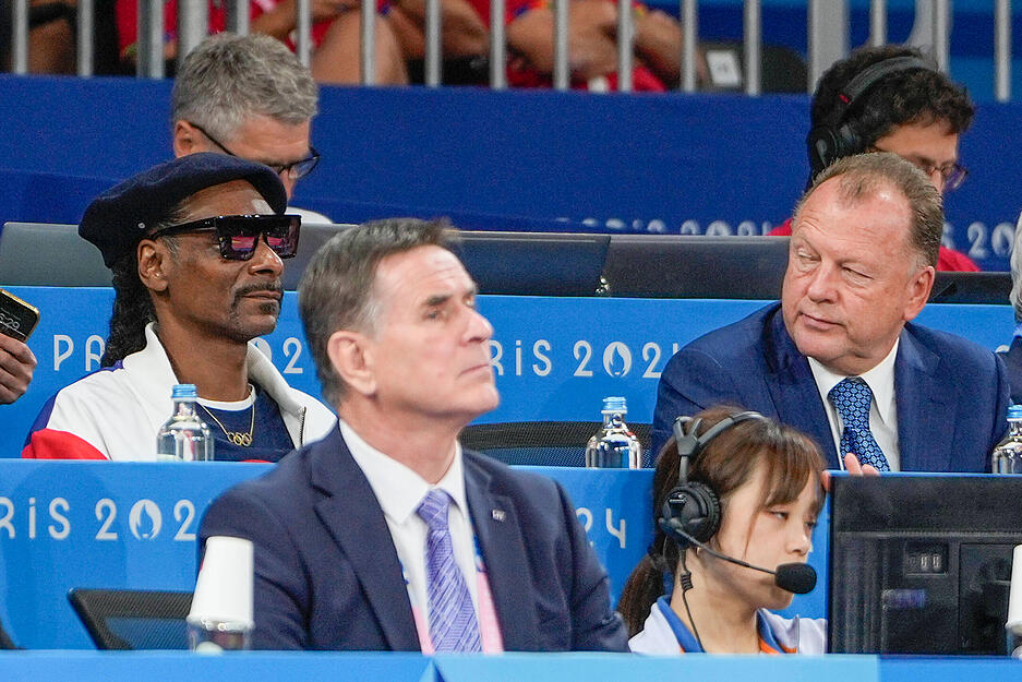 Snoop Dogg ist auch der Botschafter der nächsten Sommerspiele. Die finden 2028 in Los Angeles (USA) statt.