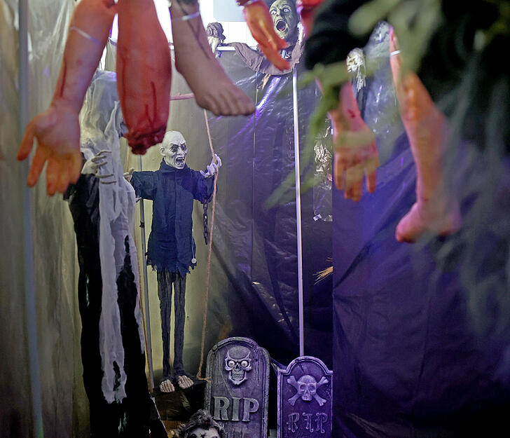 Schauriges Halloween-Haus in Bad Rappenau